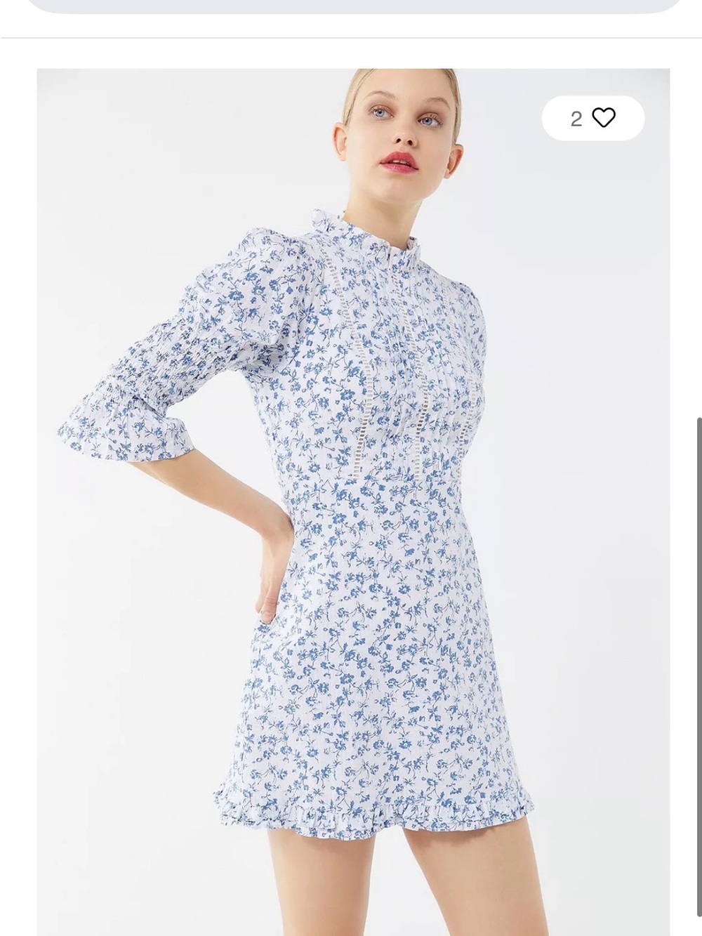 UO Exclusive Maisy Mock Neck Mini Dress - Picture 1 of 2